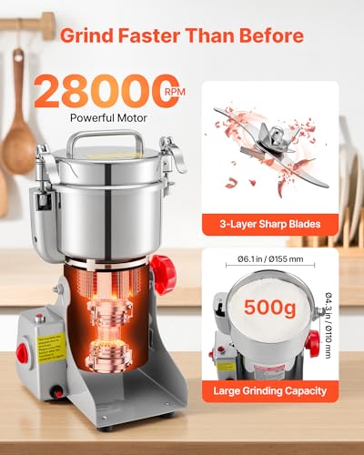 500g Electric Grain Mill Grinder