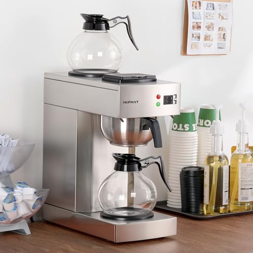 12 Cup Commercial Drip Coffee Maker 1.8L Pour Over Coffee Machines (1.8L)