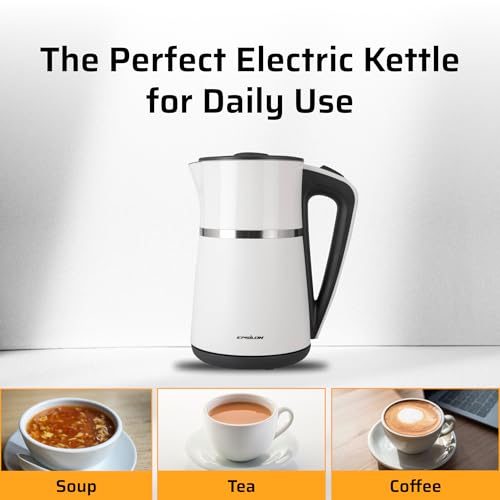 Double Wall Electric Kettle 1100W (EK White Dbl Wall)