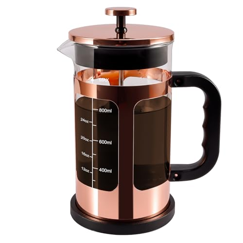 French Press Coffee Maker (Rose gold)