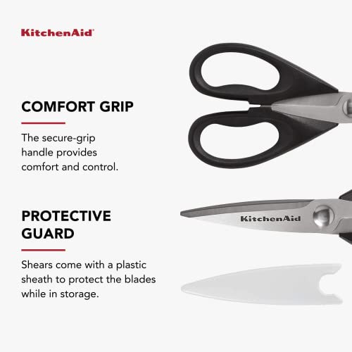 All Purpose Kitchen Shears with Protective Sheath Durable Stainless Steel Scissors