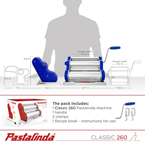 Classic 260 Pasta Maker Machine (Blue)