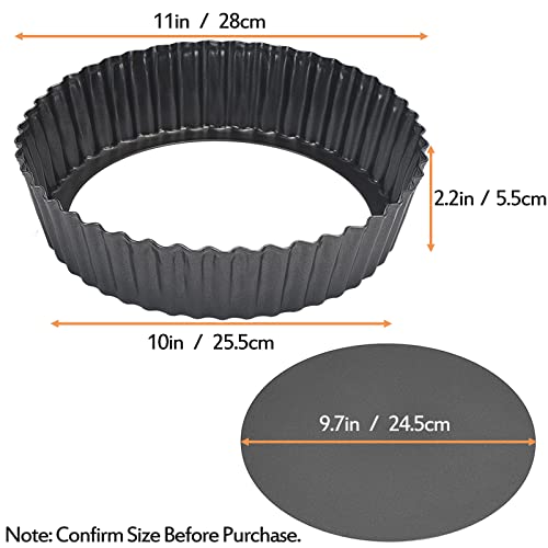 2 Pack 11 Inch Nonstick Tart Pan (2 Count)