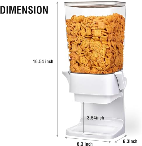 Cereal Dispenser Countertop 3pcs (White & 3pcs)