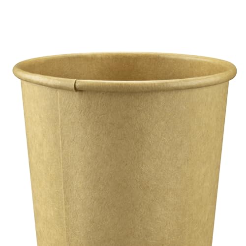 20oz Kraft Paper Coffee Cups [600 ct] Disposable (20 OZ / Kraft)