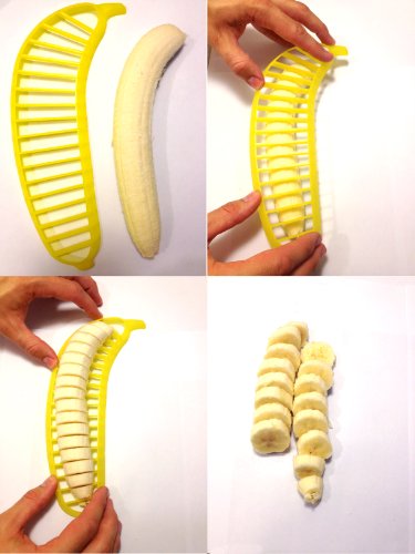 Tomato Slicer Holder Kit Banana Tool Cutting Guide Onion Potato Pepper Hot Dog Prep (Tomato Holder + Poker + Banana Slicer)