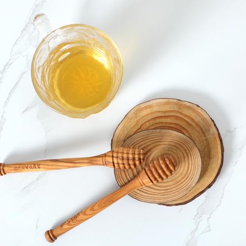 Traditional Olive Honey Dippers