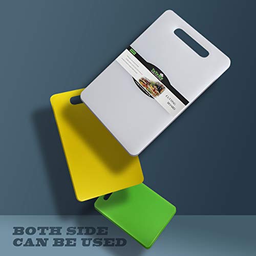 Plastic Utility Cutting Board with Handles (Black)
