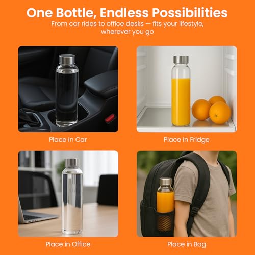 Clear Glass Bottles with Lids