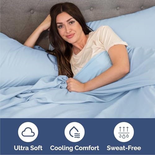 Cal King Size 4 Piece Sheet Set (21 - Baby Blue / California King)
