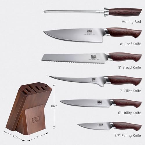 7 Pc Japanese Knife set (7 Pc Knife Set)