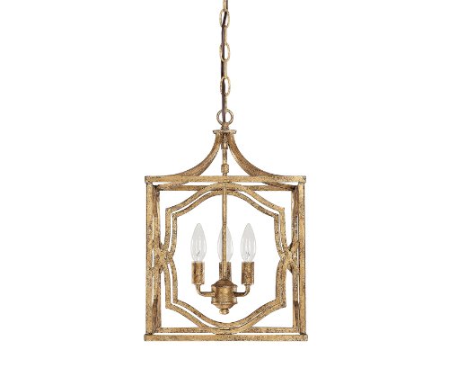 Capital Lighting 9481AG Blakely Lantern Foyer Pendant (Antique Gold)