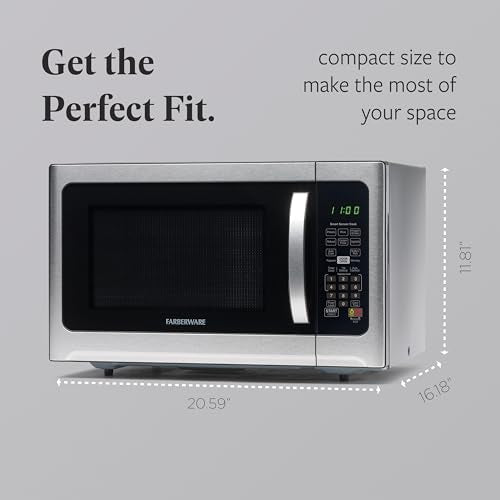 1.2 Cu. Ft. Countertop Microwave Oven (1.2 Cu. Ft. / Stainless Steel)