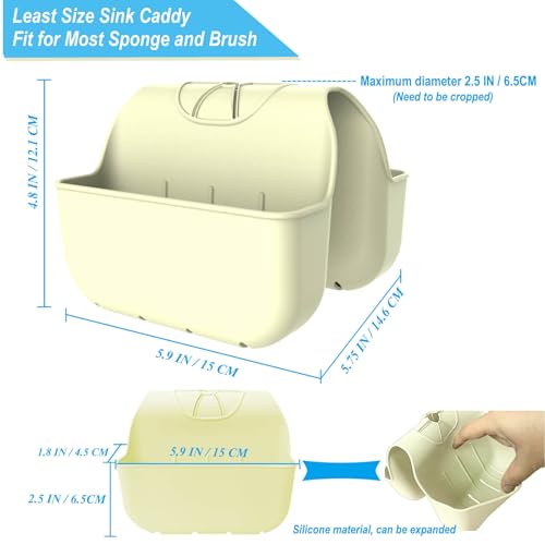 Sponge Holder for Kitchen Sink (Beige)