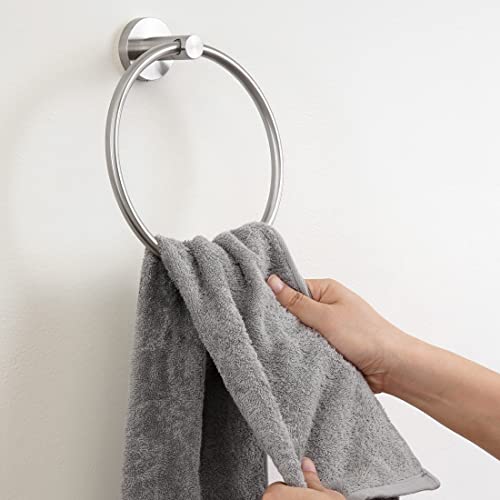 Towel Ring for Bathroom (Brushed Grey)