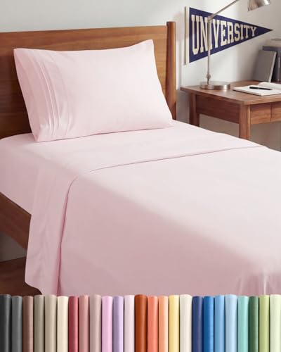 Twin XL 3 Piece Sheet Set (30 - Lavender Pink / Twin XL)