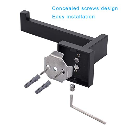 Toilet Paper Holder Matte Black (2 Count)