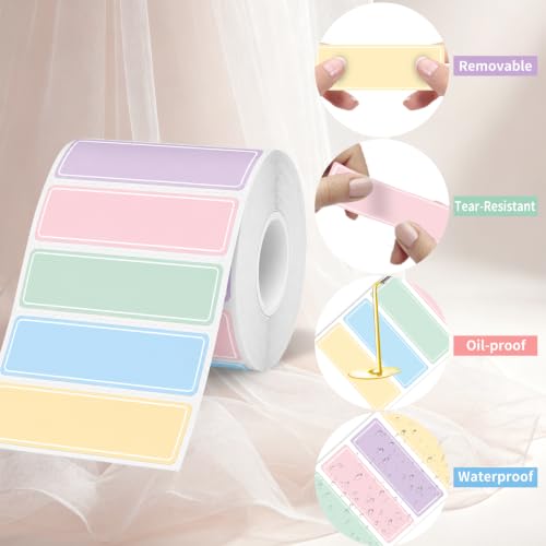 300PCS Removable Labels (Colourful / 1*3 inch)