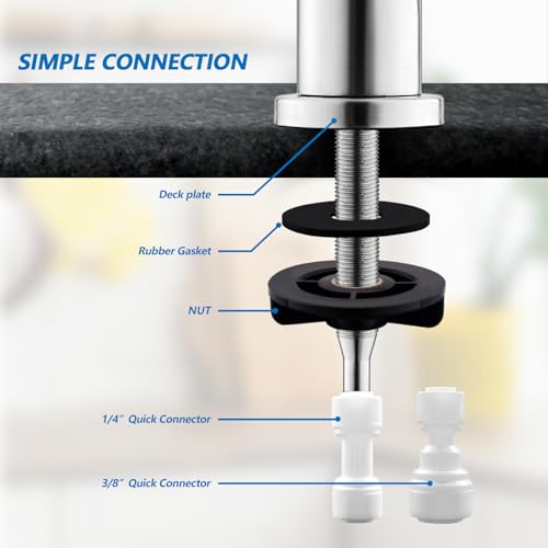 Drinking Water Faucet for RO System and Bar Sink (Brushed Nickel)