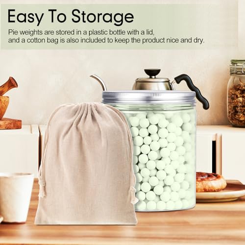 1 Pcs 2 lb Pie Weights Ceramic (Light Green)