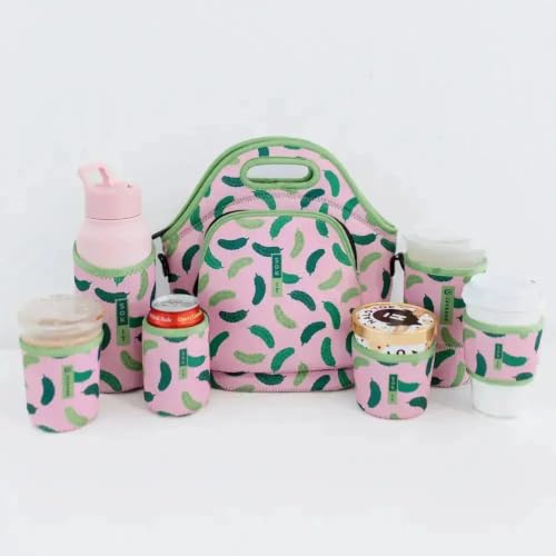 CanSok Sleeve for Beer & Soda Insulated Neoprene Cover (Pickle Me Pink / 12oz Slim Can Sleeve)
