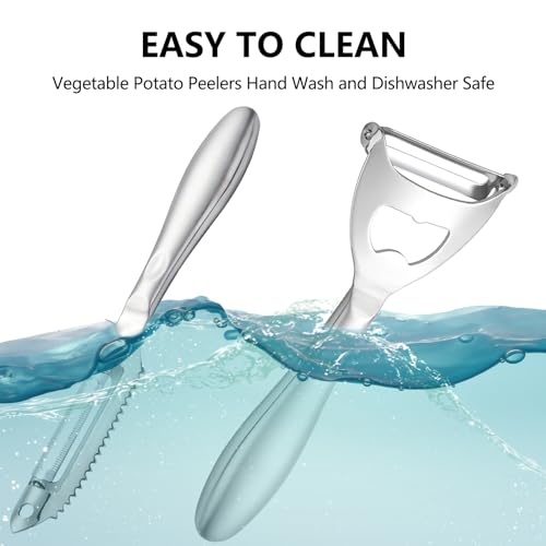 Potato Peelers Set Stainless Steel Peeler (Silver)