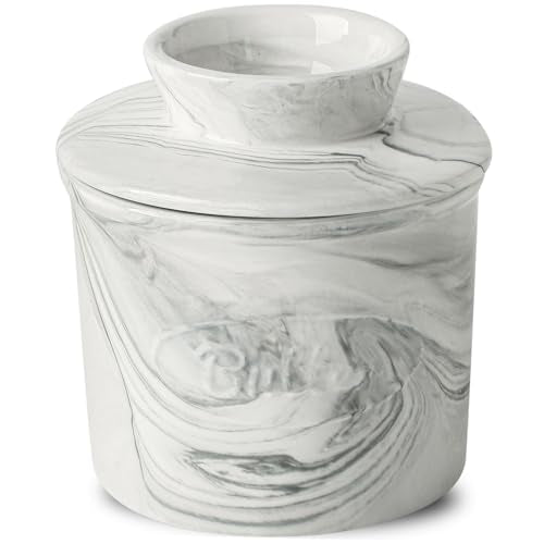 Ceramic Butter Crock (Gray / Large)