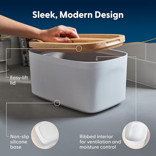 Sonder LA Union Bread Box with Wood Lid