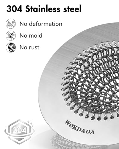 Reversible Kitchen Sink Drain Strainer (Bright Silver)