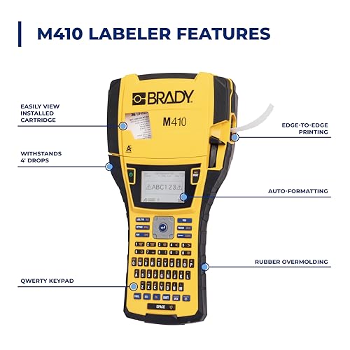 M410 Handheld Portable Label Printer Kit with Product and Wire ID Software