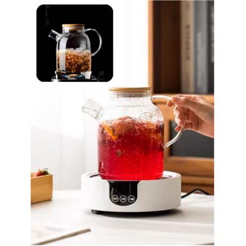 Glass Teapot Stovetop and Microwave Safe Glass Borosilicate Teapot