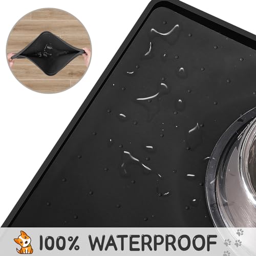 Silicone Cat & Dog Food Mat for Floors Waterproof