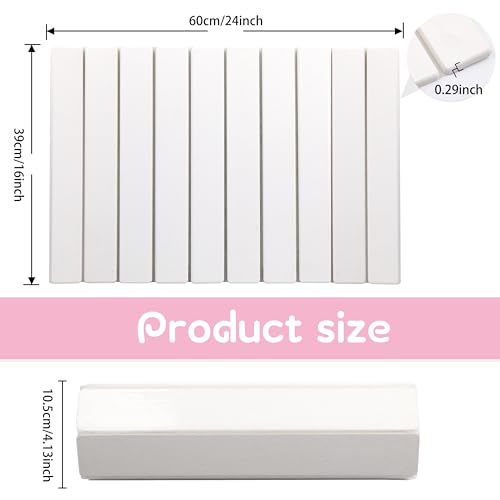 Quick Dry Collapsible Dish Drying Mat (White / 24" x 16")