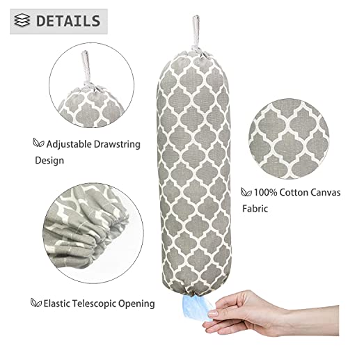 Wall Mount Plastic Bag Organizer (Grey Lantern)