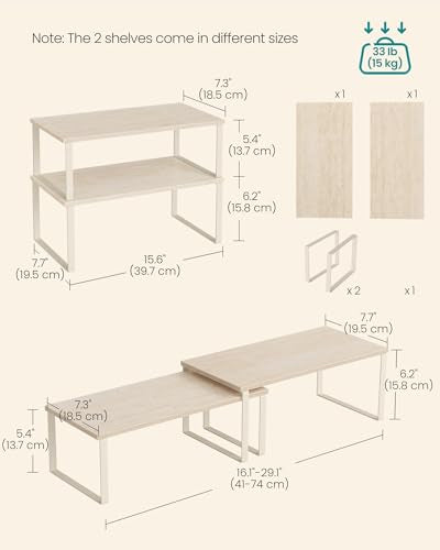 Cabinet Organizer Shelf (2 Count)