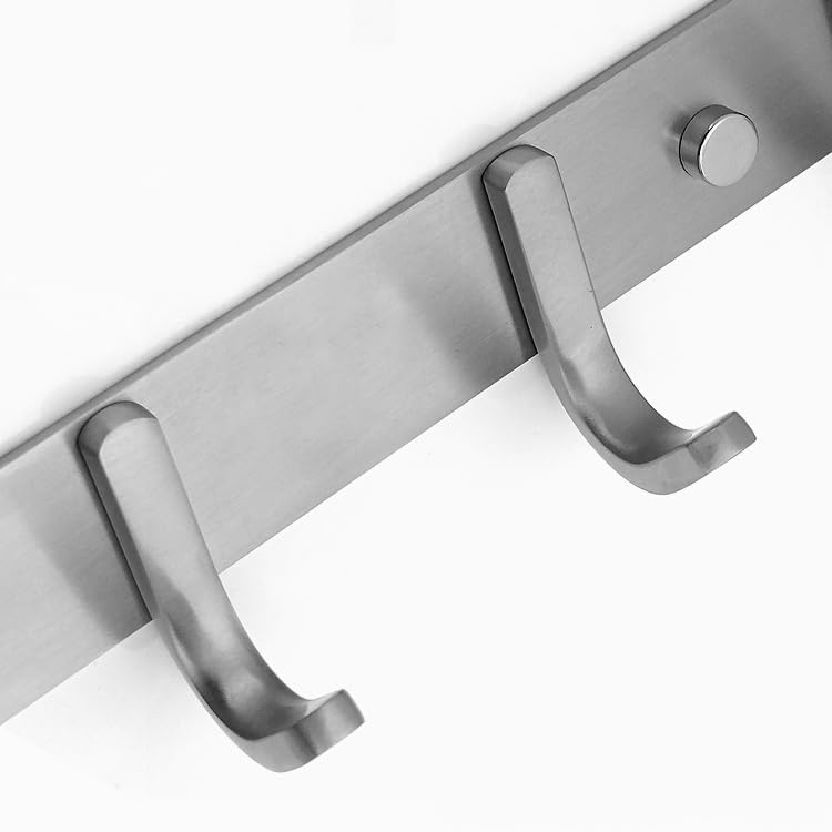 Wall Mounted Coat Hook Rack (6 hooks)