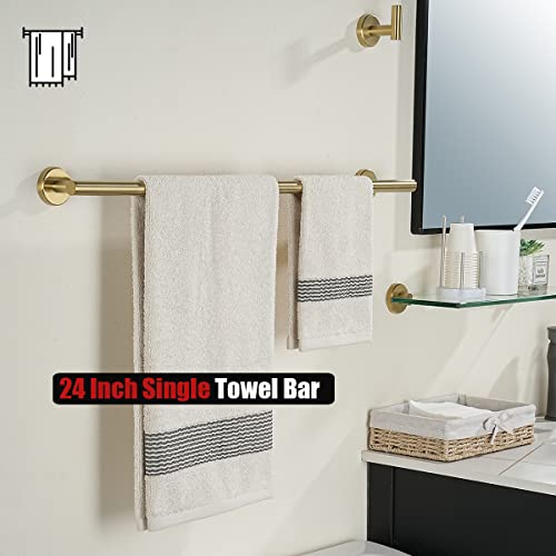 Bath Towel Bar (Gold / 27 Inch (2 Pack))