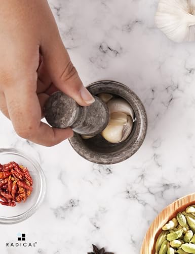 Marble Mortar and Pestle Set Small Spice Grinder & Herb Grinder