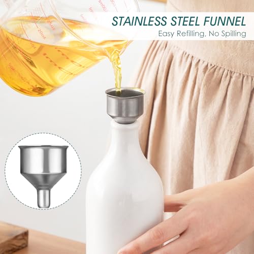 20 Oz Ceramic Olive Oil Dispenser Bottle (20 Ounces / White)