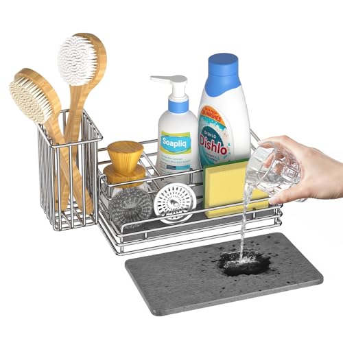 Kitchen Sink Caddy with Instant Drying Stone