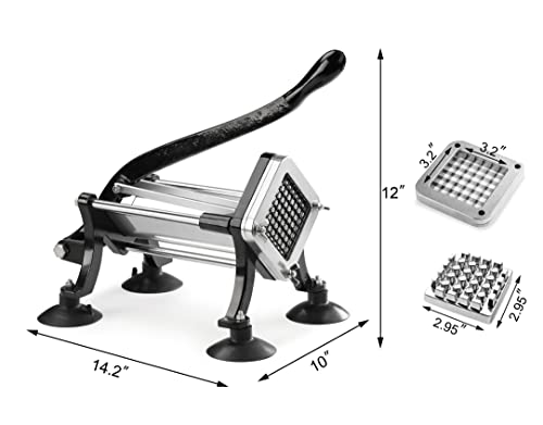 43204 Commercial Grade French Fry Cutter with Suction Feet