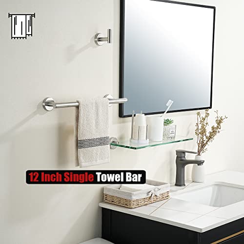 Bathroom Towel Bar (Brushed / 15 Inch)