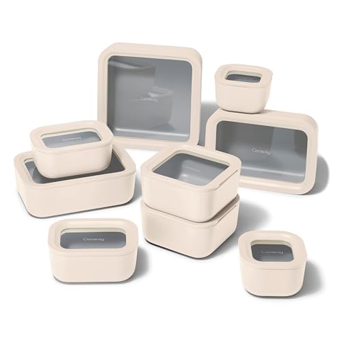 22 Piece Glass Food Storage Set (Cream / Food Storage Set (22x))