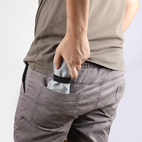 15x4.5x15 Inch Grey Reusable Shopping Bags with Handles (Grey)