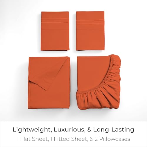 Iconic 4 Piece (1667 Poppy Orange / King)