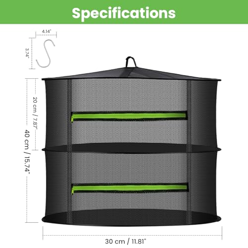 2 Layer Herb Drying Rack Hanging