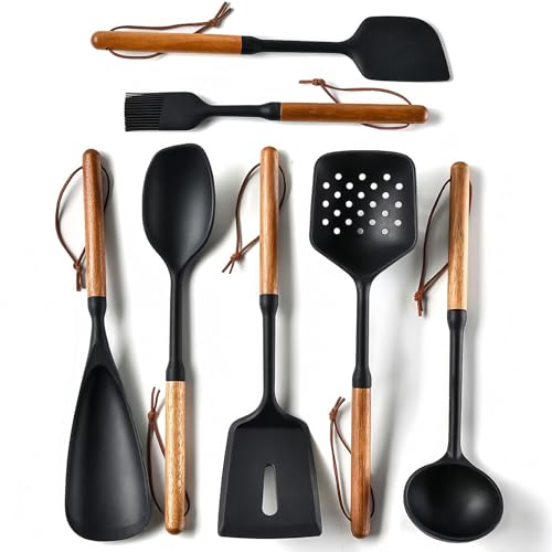 Exquisite Silicone Cooking Utensils Set (Black)