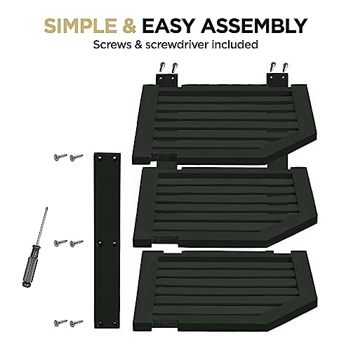 Black Plate Organizer for Cabinet