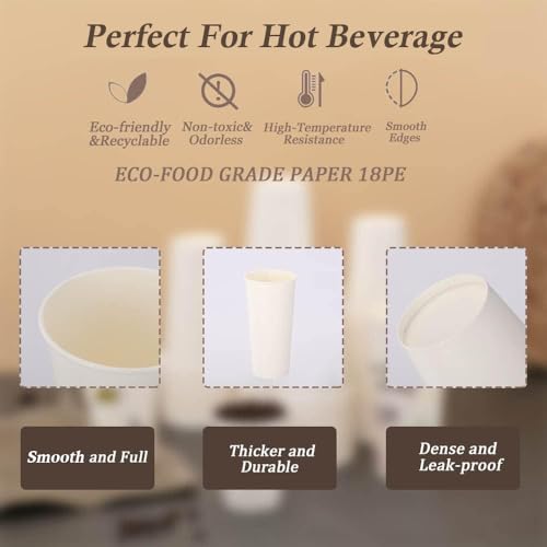 300 Pack Paper Cups 8 oz (8 oz-300 Pack)
