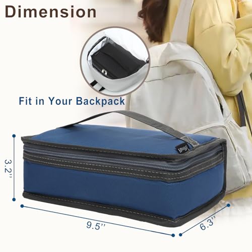 Small Insulated Lunch box Portable Soft Bag Mini Cooler Thermal Meal Tote Kit with Handle for Work & School